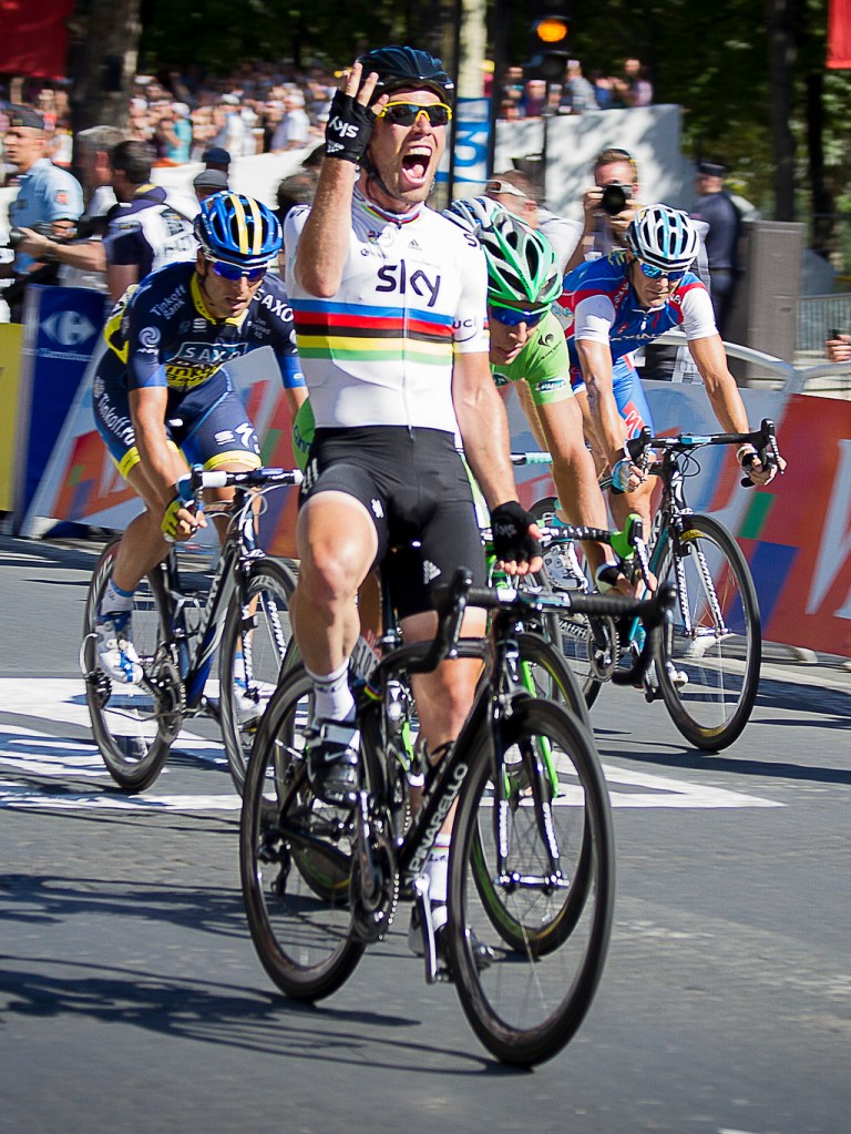 Cavendish at the business end of the race (Photo: William Morice - Wikimedia Creative Commons)