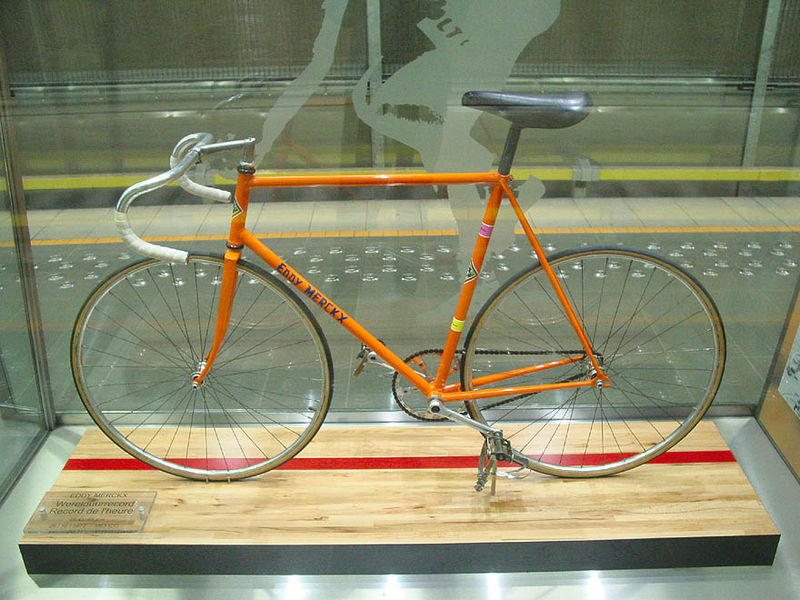 Eddy Merckx's Hour Record Bike from 1972 (Image: Wikimedia CC)