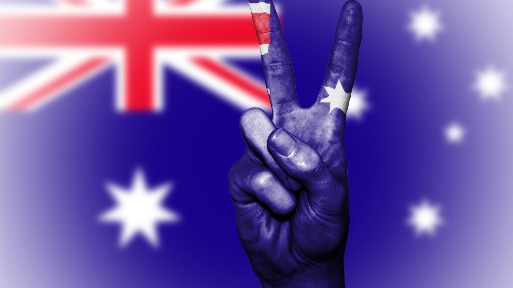 Australian flag celebration